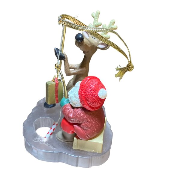 Hallmark Keepsake Ornament “Fishing for Santa” Collector's Club Exclusive 1995 - Picture 7 of 11
